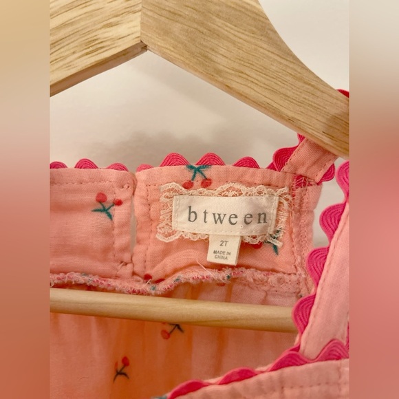 btween Pink top with Cherry Embroidery - Picture 4 of 5